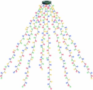 Fern gesteuerte RGB-Farbwechsel-Lichterketten Yard Waterfall Tree Xmas Tree Programmier barer Musik-Timer Halloween Dekorativ - Product Image 4