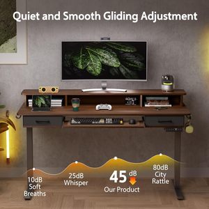 Moderna scrivania in piedi da 63 pollici per casa e ufficio convertibile dal Design ergonomico in legno per tastiera con supporto regolabile in altezza tavolo 2 - Product Image 2