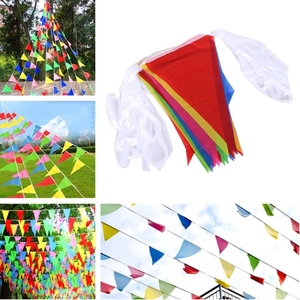 Banderín colorido Bandera Banderines multicolores Banderas triangulares Guirnalda a granel para carnaval Fiesta de cumpleaños Decoración Eventos - Product Image 5