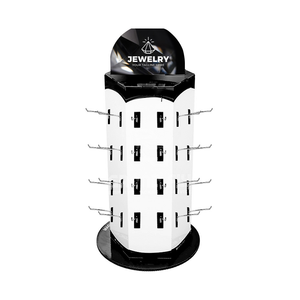Umwelt freundlich Einfach zu bedienendes Produkt display 360 Rotierender Schmuckst änder mit Steck brett haken - Product Image 2