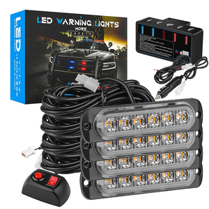 24LED 6色信号频闪频闪中栅频闪车灯手控警示灯带一拖四 - Product Image 3
