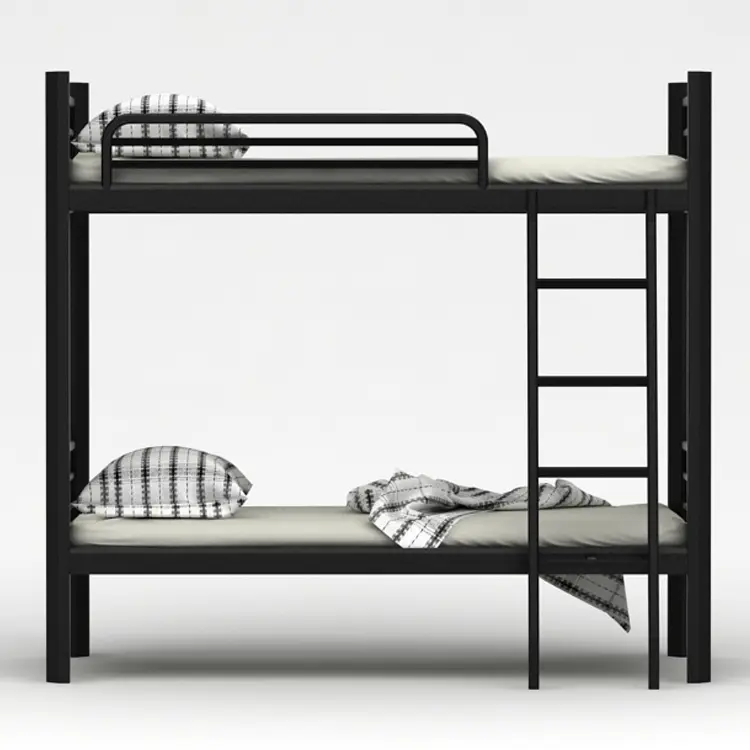 Nouveau design de mobilier de maison en métal pour la chambre à coucher Lit superposé double super simple bon marché Lit superposé triple Dortoir Lit superposé d'école