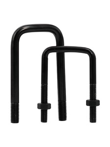 Nhiệm vụ nặng nề vuông <span class=keywords><strong>U</strong></span> <span class=keywords><strong>Bolt</strong></span> M8 Oxit Đen kết thúc thép carbon cho giá đỡ thiết bị 8.8 10.9 <span class=keywords><strong>U</strong></span> bu lông - Product Image 3