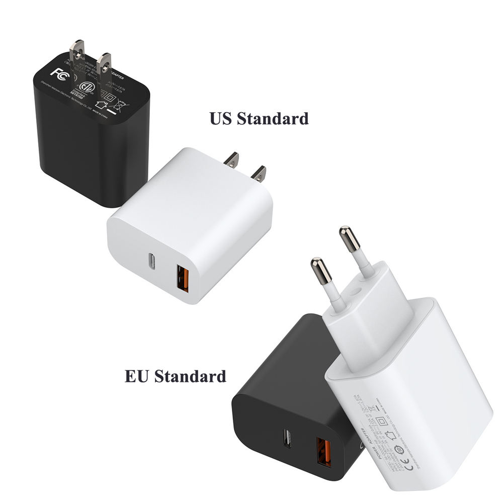 20W PD USB A + C Cargador