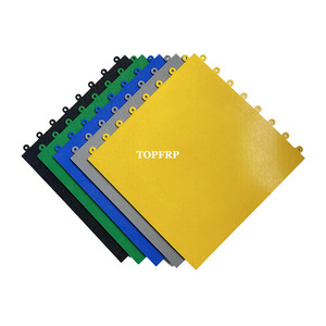 קל להתקנה pvc מוסך ריצוף ריצוף pvc כפתור interlocking ריצוף pvc עם עובי 7 מ "מ עובי