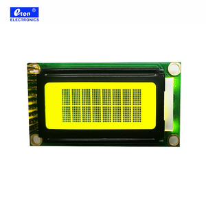 Custom 0802 Lcd 16 Pin Display 8x2 Character Yellow LCD Module - Product Image 3