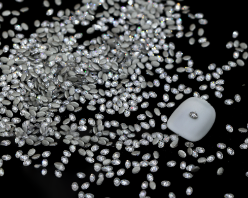 Ovale blanc - 2*3mm