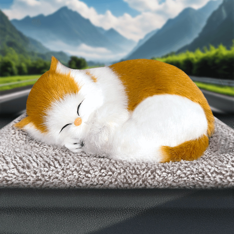 Grand style de miaulement de chat en bloc jaune