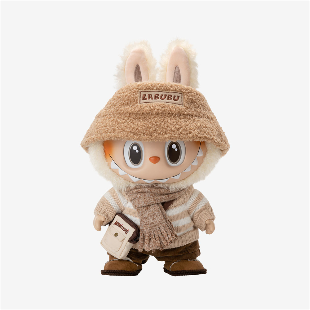 Poupée en peluche vinyle 37cm-DRESS BE LATTE