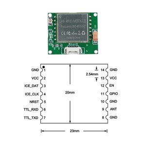 RFID-UHF-Lese modul TTL 3.3V Verbinden Sie 860MHz 960MHz RFID-Lese chip UHF-Lesegerät UART-Karte UHF-RFID-Modul
