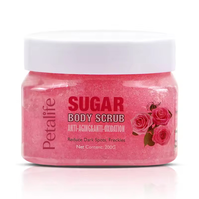 Gommage corporel à la rose
