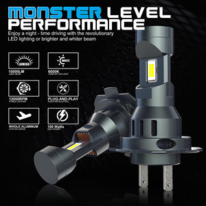 No-Plug tak ve çalıştır H4 hassas kesme hattı ile LED araba farlar yüksek parlaklık aydınlatma - Product Image 4