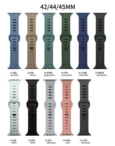 Özel Logo yedek bilek Watchband silikon akıllı Appl saat kayışı Band apple izle 9 8 7 6 5 4 ters toka bant - Product Image 3