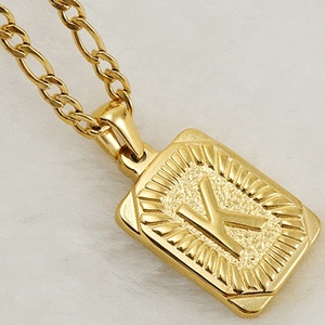 قلادة سلسلة فيجارو ذهبية من MECYLIFE عيار 18 قيراط للرجال قلادة جانبية من الهيب هوب - Product Image 2