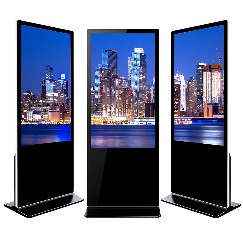 Hot Factory Totem Touch Screen Display Kiosk 1920*1080 Led 32 43 55 65 Inch Staande Lcd Reclame reclame Speler