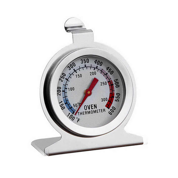 Thermometer Oven memasak BBQ, besi anti karat, memanggang makanan, daging, panggangan Pizza, Dial termometer Oven untuk memasak