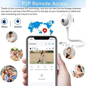 Tuya WiFiカメラスマートホームベビーモニター自動追跡CCTV双方向オーディオビデオカメラスマートホームTUYAセキュリティカムSmartLife - Product Image 3