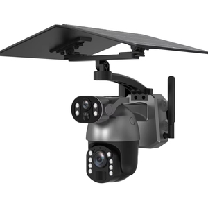 Creater way Full HD CCTV-Solar kamera mit zwei Objektiven Neuankömmling 10-fach Zoom Wasserdichte Wifi-Konnektivität Zwei-Wege-Audio-Pan-Tilt-CMOS <span class=keywords><strong>IP</strong></span>