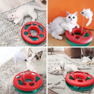 2合1互动宠物有趣的塑料滚轮轨道春季老鼠猫小猫玩具带健身球预告片 - Product Image 5