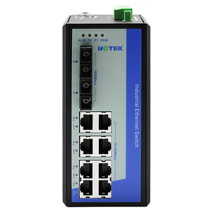 UOTEK10ポート100/1000 MマネージドDINレールイーサネットスイッチIEEE802.1Q VLAN 82GギガビットDINレールスイッチUT-62208F-8T-2GSC-MNF