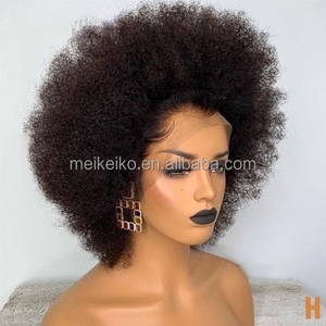 ธรรมชาติPrePlucked Virgin Afroหยิก 4Cเด็กผมสั้นด้านหน้าBobวิกผมKinkyตรงผมมนุษย์HDวิกผมลูกไม้ด้านหน้าวิกผม - Product Image 3