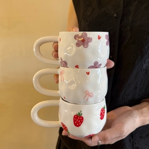 Europe French Floral Shape Custom Girly <strong>Love</strong> Retro Hand Pinch Flowers Mugs Ceramic Coffee <strong>Cup</strong> and Saucer Afternoon Tea <strong>Cup</strong> Set - Product Image 5