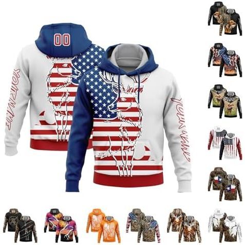 Drapeau américain Chasse au cerf 01