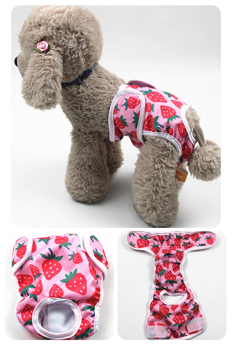 Strawberry-printed menstrual panties