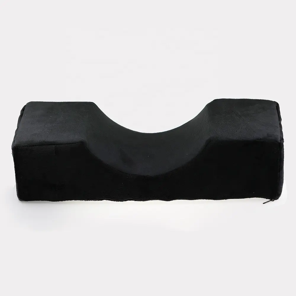 Marque OEM simple extension de cils kits de démarrage en cuir vlvet couleur noire matérielle de cils oreiller