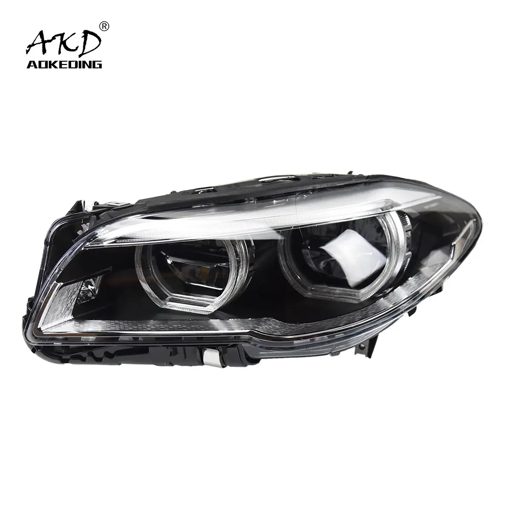 AKD araba Styling için kafa lambası F10 led far 2010-2017 F18 Led far Bi Xenon Hid gündüz farı işıkları otomobil parçaları