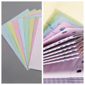Papel continuo de alta calidad, 1-6 capas, formulario de impresión por ordenador, hoja de papel sin carbón NCR personalizada