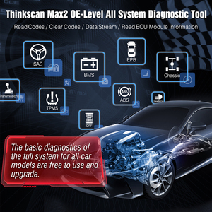 ThinkScan Max 2 Diagnostic Tools OBD Full System Function CANFD 28 Reset Universal Car Key <strong>Programming</strong> OBD2 Scanner