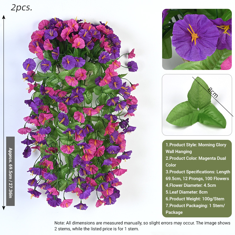 Fleur de trompette-violet et rouge