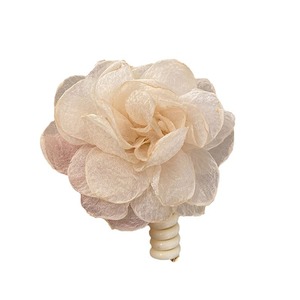 Caro organza vintage elegante grande flor rosa cabelo amarrado fio de telefone laço de cabelo alta elasticidade corda de cabeça faixa de couro feminino