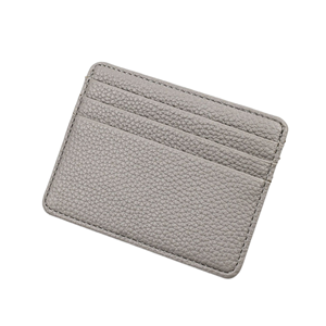Unisex Simple PU Leather Slim ID Credit <strong>Card</strong> Holder Low MOQ Thin <strong>Small</strong> <strong>Card</strong> <strong>Bag</strong> With Custom Logo <strong>Business</strong> Style for Gift - Product Image 4