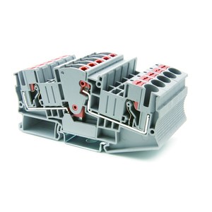 Conector de extremo eléctrico de corriente grande UL94, de empuje rápido en bloques de terminales de carril Din, 1000V, 41A, RPV6, tipo de resorte de gran tamaño - Product Image 4