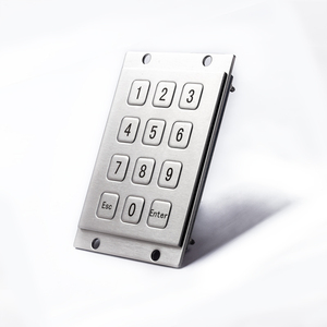 3x4 Pinpad Industrial Metal Keypad with Flat <strong>Keys</strong> for Access Control Security Systems Parking Meter Self-Service Terminals - Product Image 3