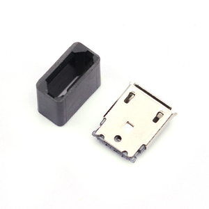 DIY微型USB 5P 5Pin母插头连接器套件，带黑色外壳焊接线类型 - Product Image 3