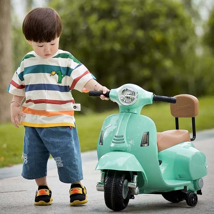 Mini coche de juguete eléctrico con batería de 6V para niños, vehículo de juguete con Control remoto