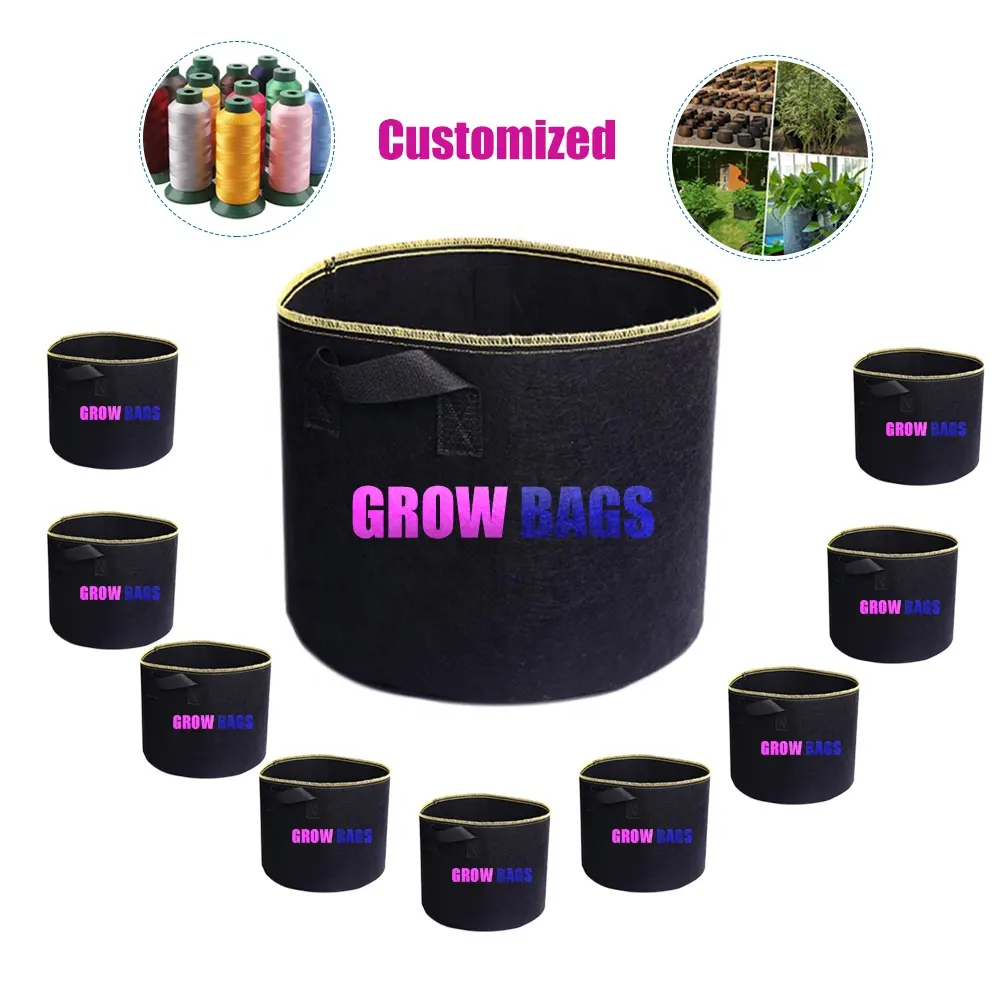 Eco Garden-maceta de tela de 3 galones para vivero, bolsa para cultivo de flores no tejida de 3 galones, contenedor para cultivo de fieltro, bolsa para cultivo