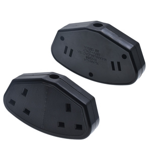 2 Gangs UK <strong>Trailing</strong> <strong>Socket</strong> Black <strong>Socket</strong> 13A 250V Type-G Double Female Extension Power Plug Adapter - Product Image 5