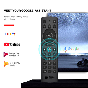 G20s Pro Voice Fly Air Mouse giroscopio IR apprendimento 2.4G Wireless retroilluminato tastiera universale telecomando TV fatto plastica - Product Image 6