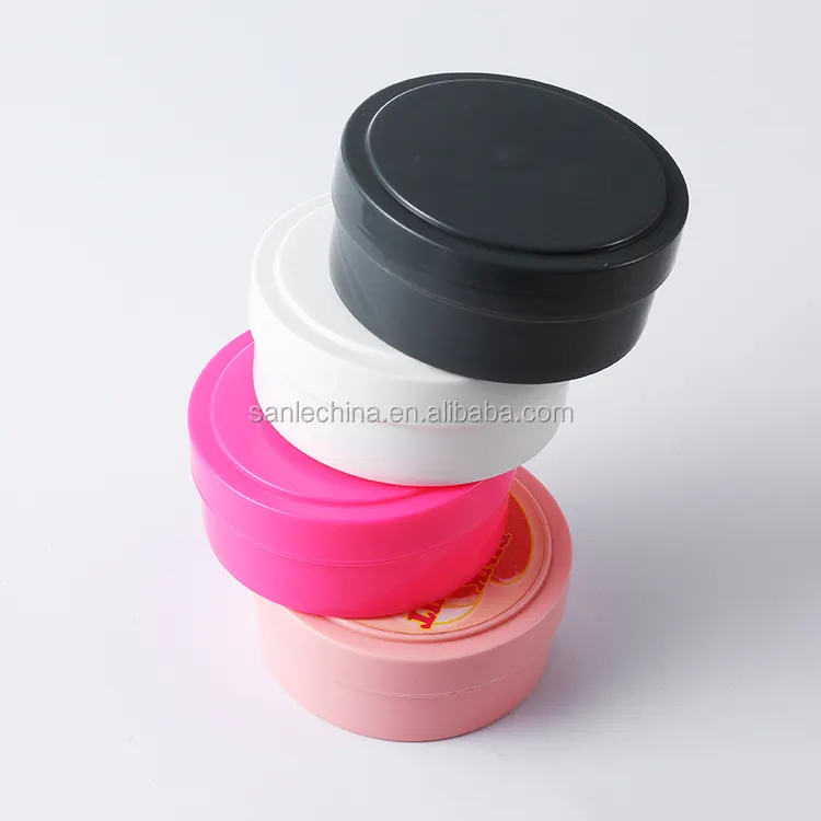 150 Gam Rộng Miệng Vòng Nhựa PP Mạ Tóc Container Tóc Gel Jar Với Nắp
