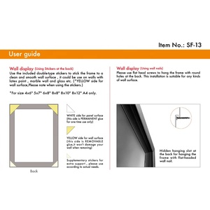 Bán Chạy Khung Ảnh Từ Tính Bằng Hợp Kim Nhôm Toàn Cảnh 4*6/5*7/6*8/8*10/A4/11*14 Nghệ Thuật Treo Tường Để Chụp Ảnh Treo Tường - Product Image 6