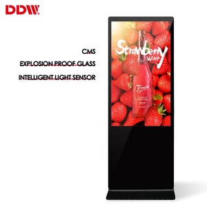 32 43 49 55 65 pollici supporto da pavimento gratuito wifi scheda software android smart touch screen interattivo display chiosco segnaletica digitale - Product Image 5