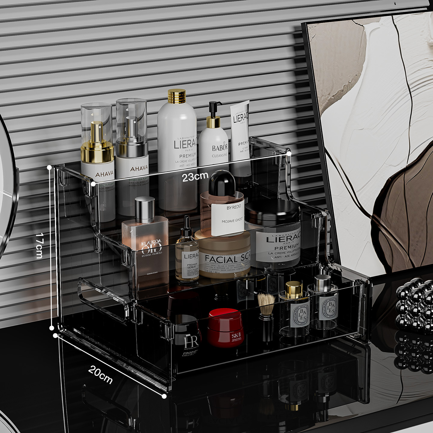 Gris transparent - Pas de tiroirs