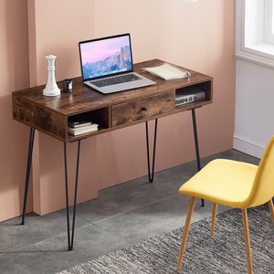 Versatile <strong>Desk</strong> and <strong>Computer</strong> <strong>Desk</strong> with an Extra-large Desktop Area <strong>Simple</strong> Design &amp; Classic Console Table - Product Image 1