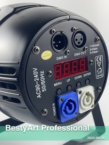 BAMP1861 <strong>Led</strong> Par Can 18pcs 12W RGBWAUV 6 in 1 Light With PowerCon Design - Product Image 4