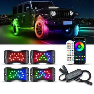 4/6/8/10/12/16 In 1 RGB LED kaya işıkları Bluetooth uyumlu APP kontrolü araba şasi ışık alttan su geçirmez Neon ışıkları - Product Image 2