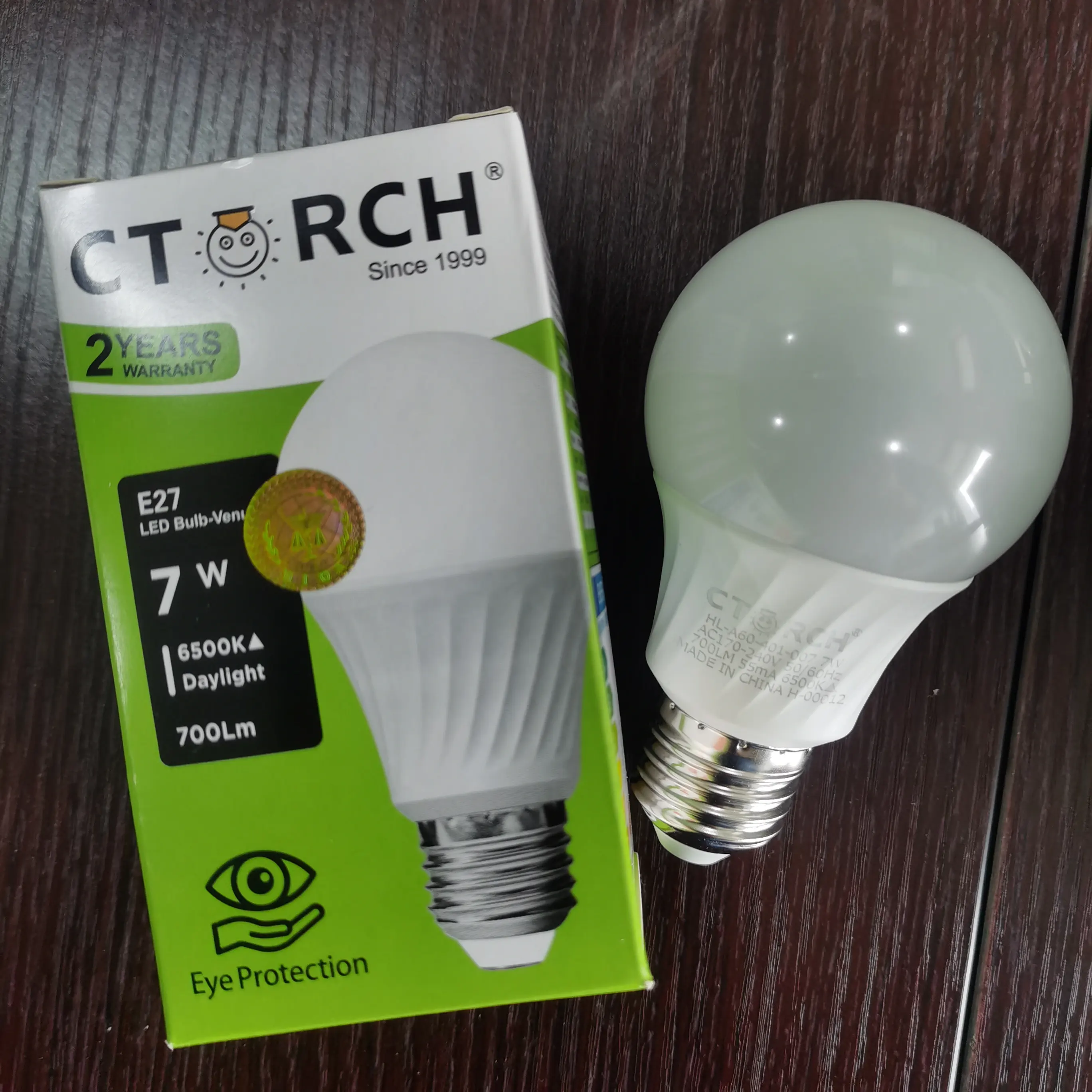 CTORCH harga murah grosir Putih Keren 6500K 220V E27 A60 A65 7W 560lm 10W 800lm 15W 1200lm bohlam lampu Led plastik aluminium